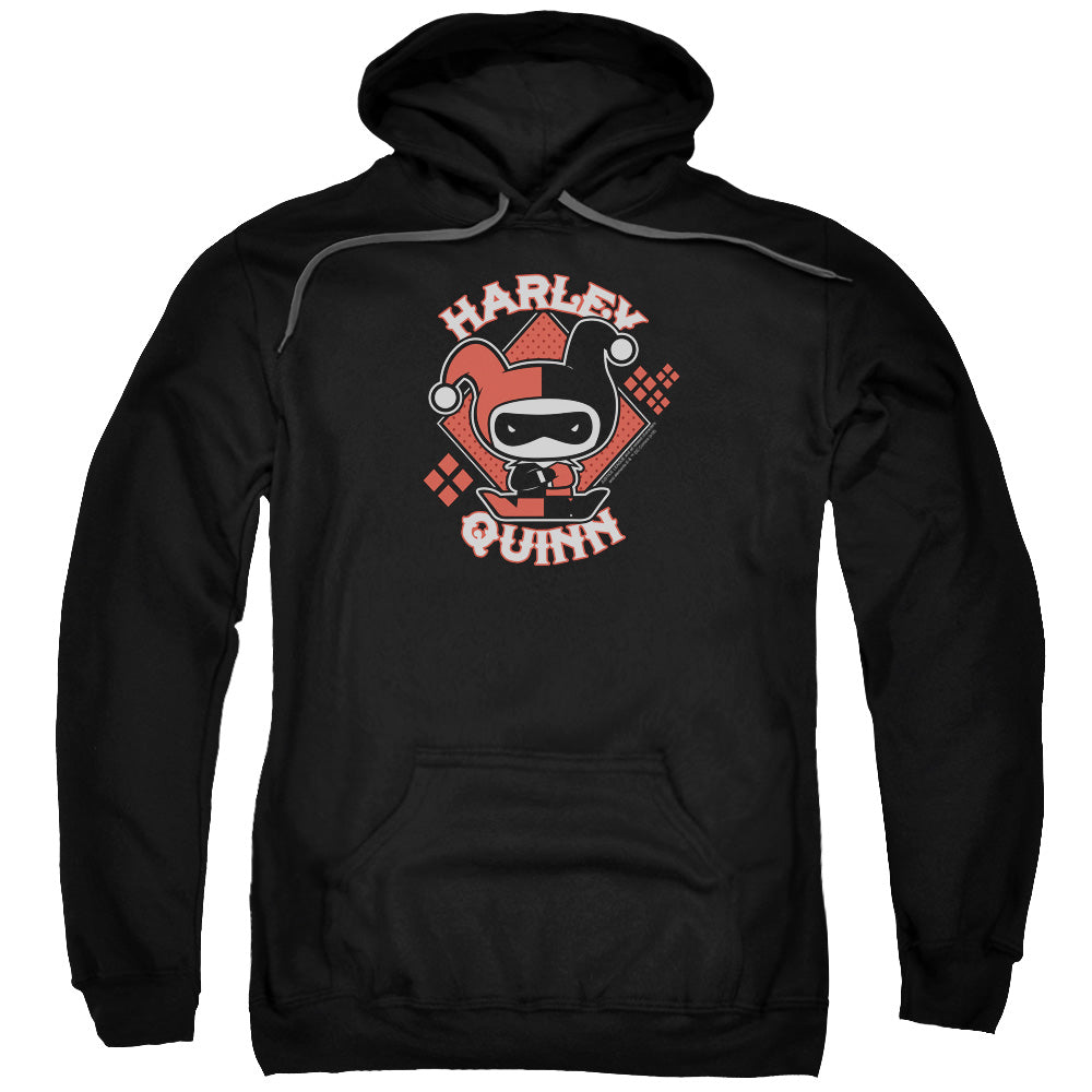 Justice League Harley Chibi Mens Hoodie Black