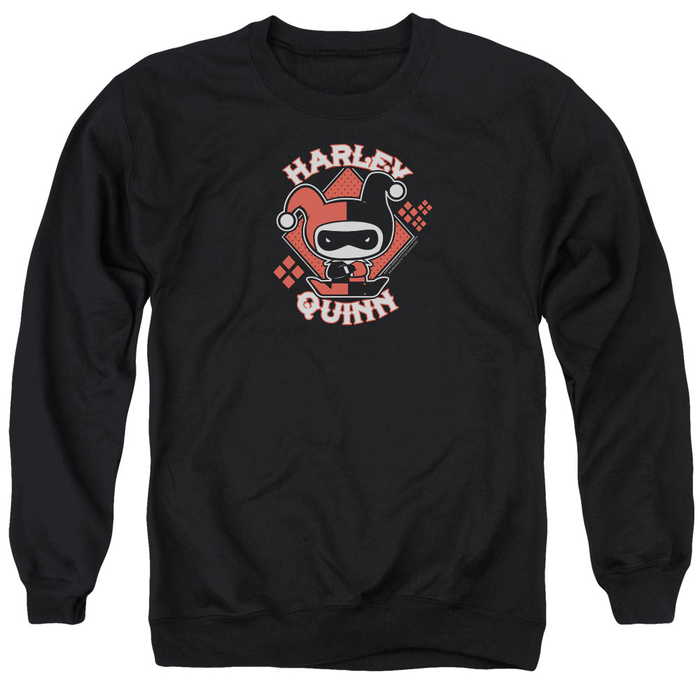 Justice League Harley Chibi Mens Crewneck Sweatshirt Black