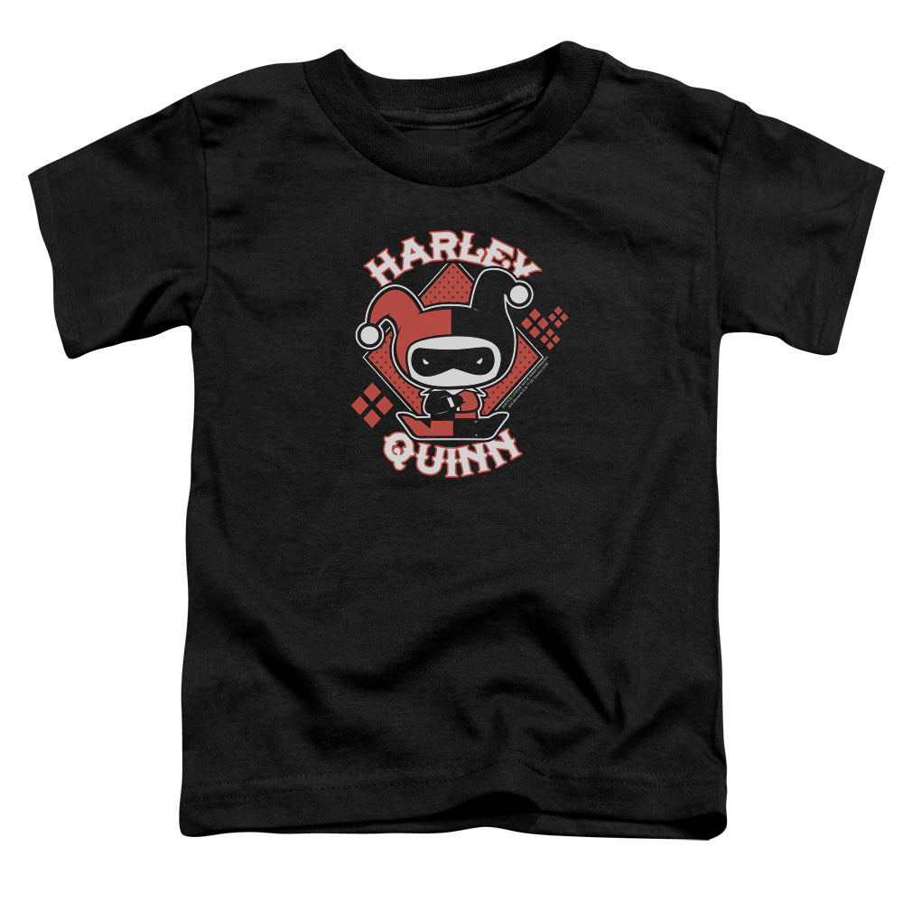 Justice League Harley Chibi Toddler Kids Youth T Shirt Black