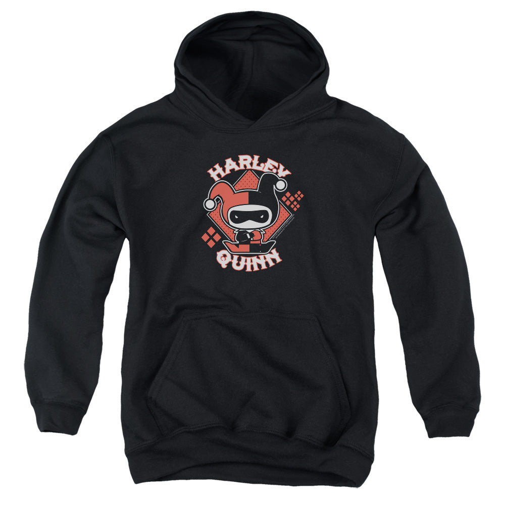 Justice League Harley Chibi Kids Youth Hoodie Black