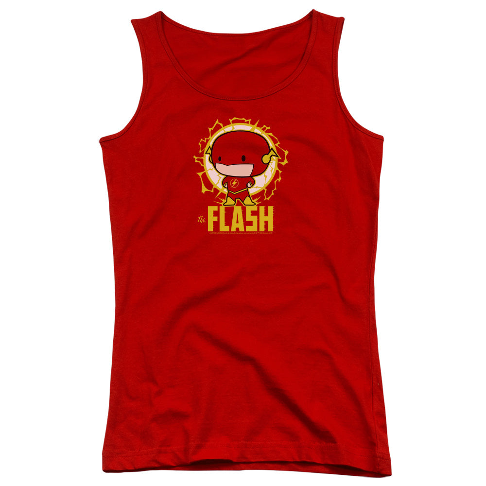 Dc Flash Flash Chibi Womens Tank Top Shirt Red