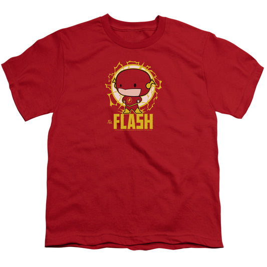 Dc Flash Flash Chibi Kids Youth T Shirt Red