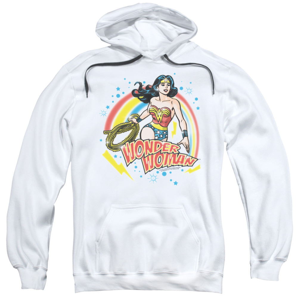 Wonder Woman Wonder Airbrush Mens Hoodie White