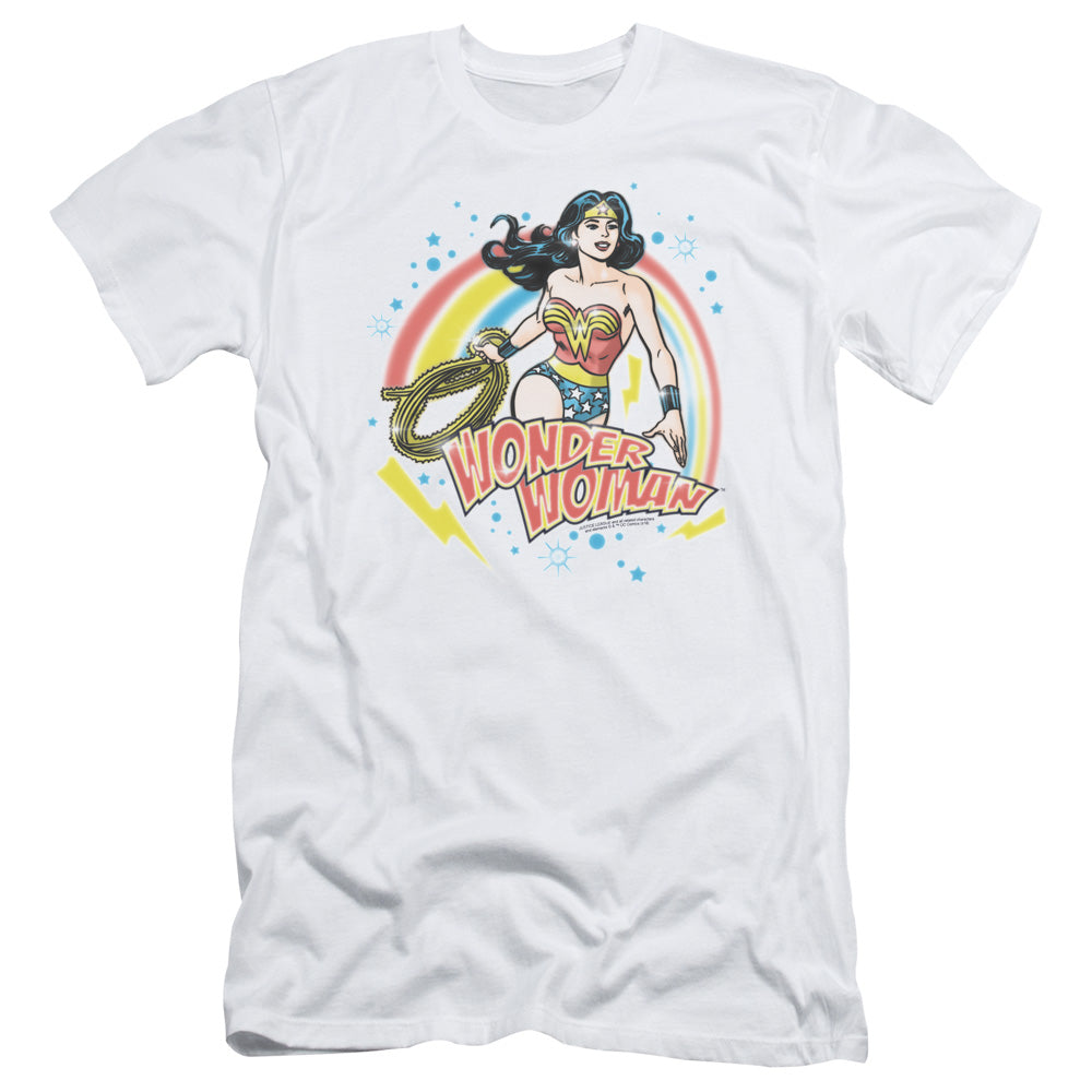 Wonder Woman Wonder Airbrush Slim Fit Mens T Shirt White