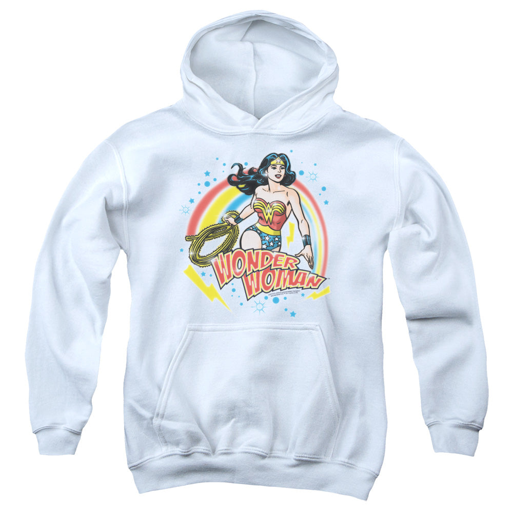 Wonder Woman Wonder Airbrush Kids Youth Hoodie White