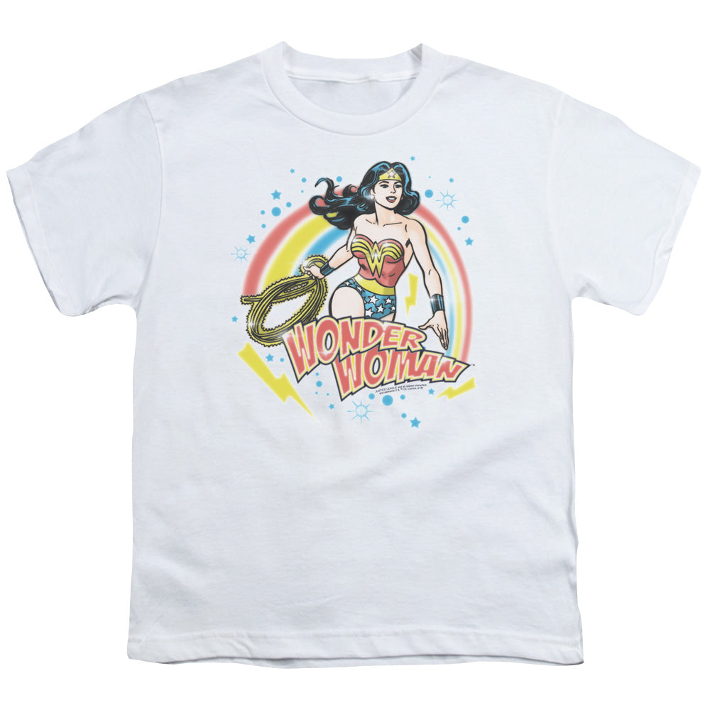 Wonder Woman Wonder Airbrush Kids Youth T Shirt White