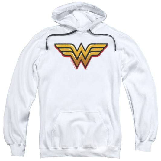 Wonder Woman Airbrush Ww Mens Hoodie White