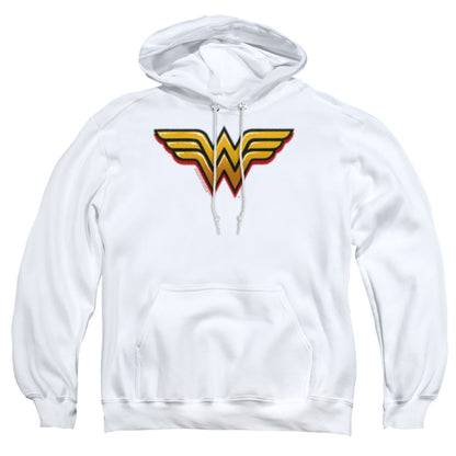 Dc Wonder Woman Airbrush Ww Mens Hoodie White Officially Licensed