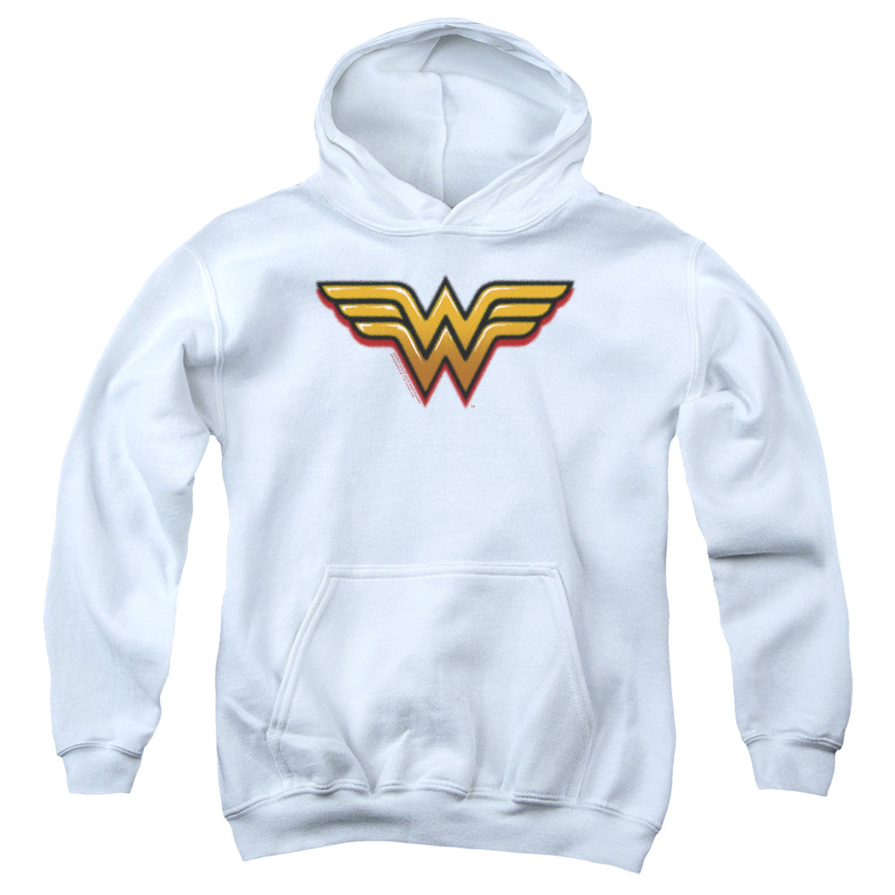 Wonder Woman Airbrush Ww Kids Youth Hoodie White
