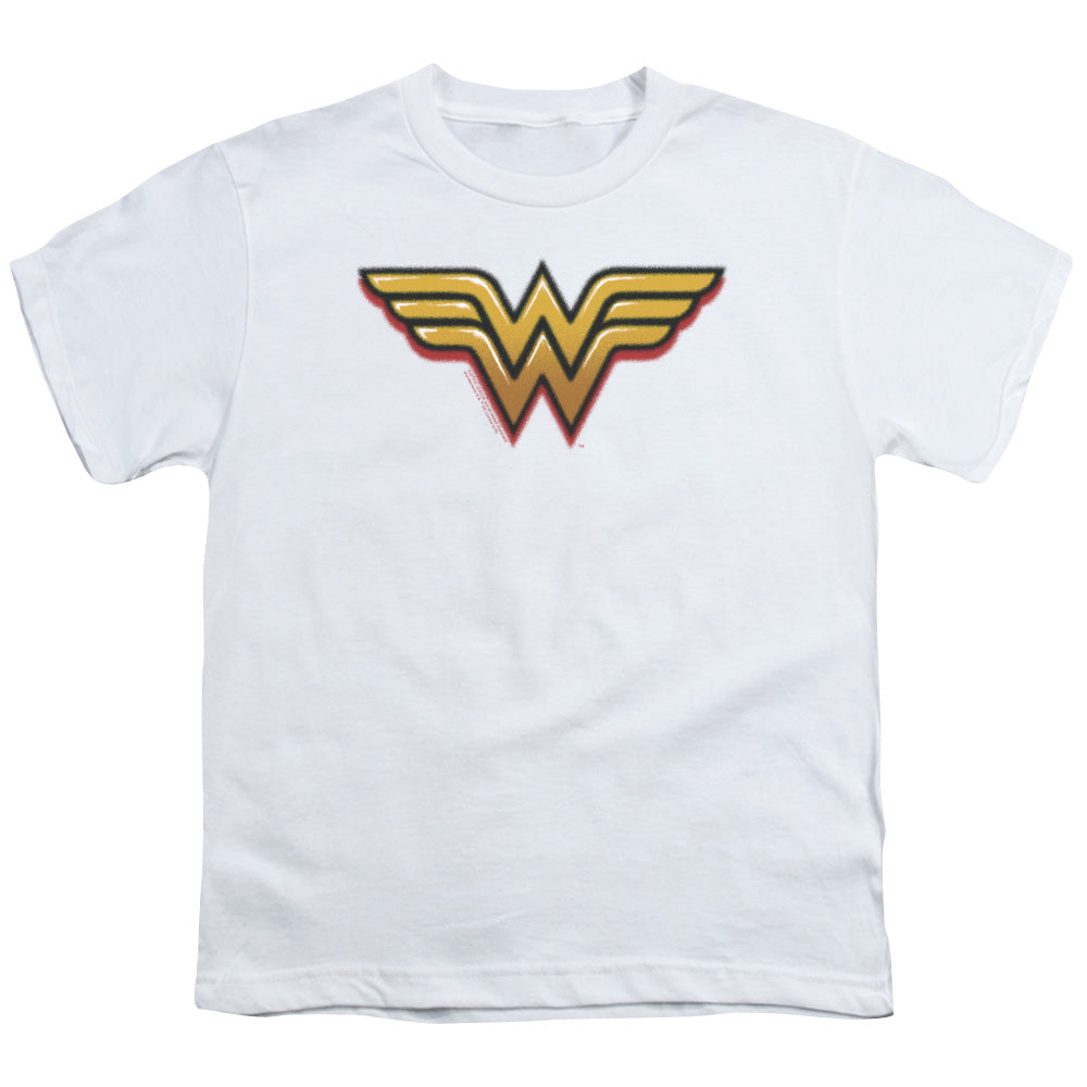 Wonder Woman Airbrush Ww Kids Youth T Shirt White