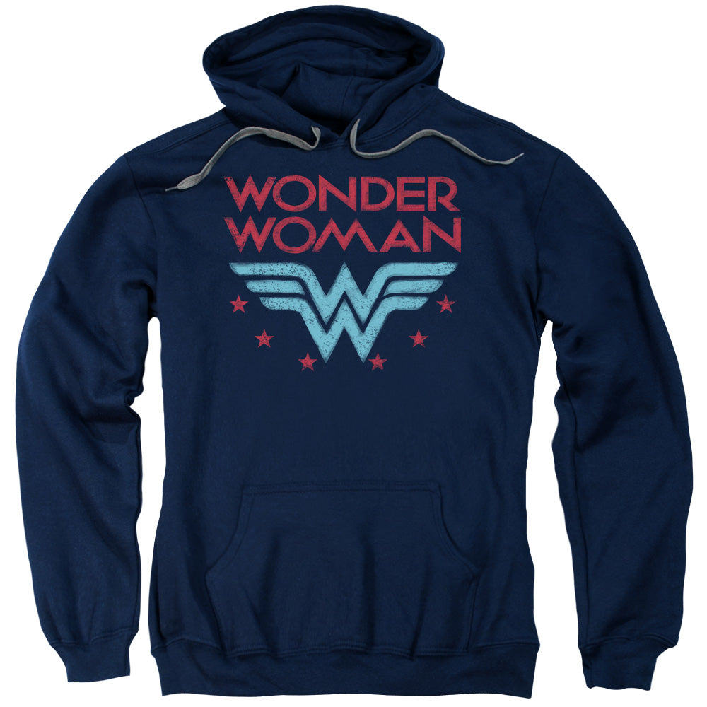 Wonder Woman Wonder Stars Mens Hoodie Navy Blue