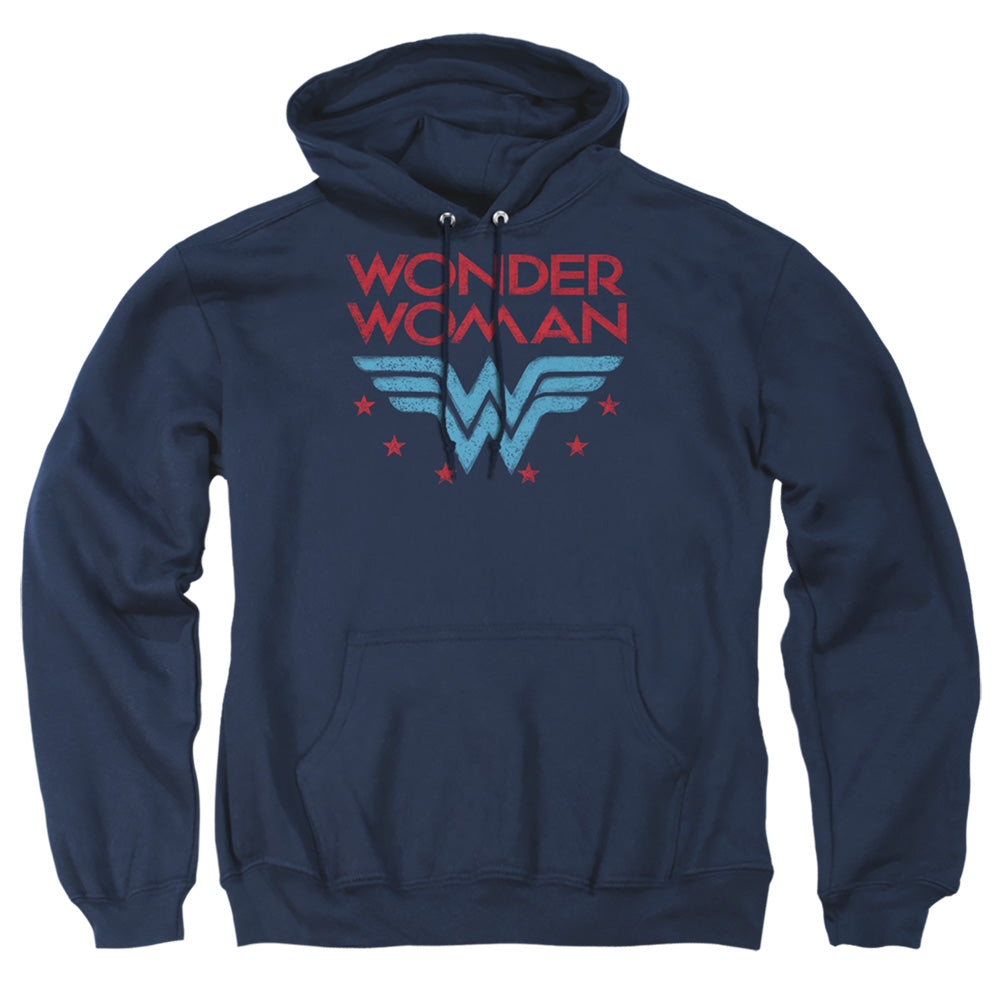 Dc Wonder Woman Wonder Stars Mens Hoodie Navy Officially Licensed