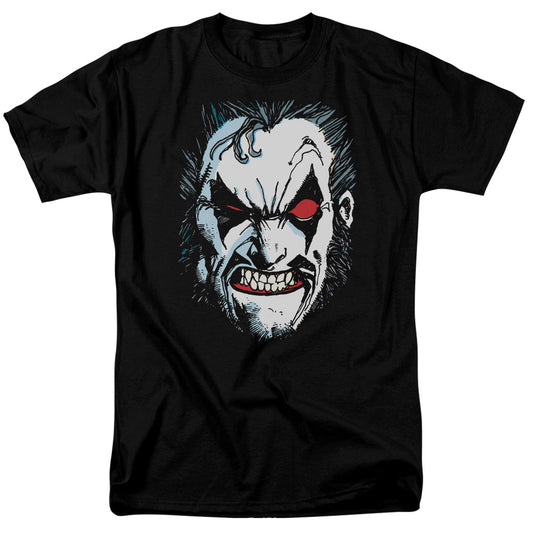 Justice League in Lo Face Mens T Shirt Black
