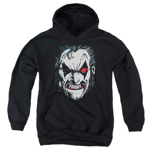 Justice League in Lo Face Kids Youth Hoodie Black