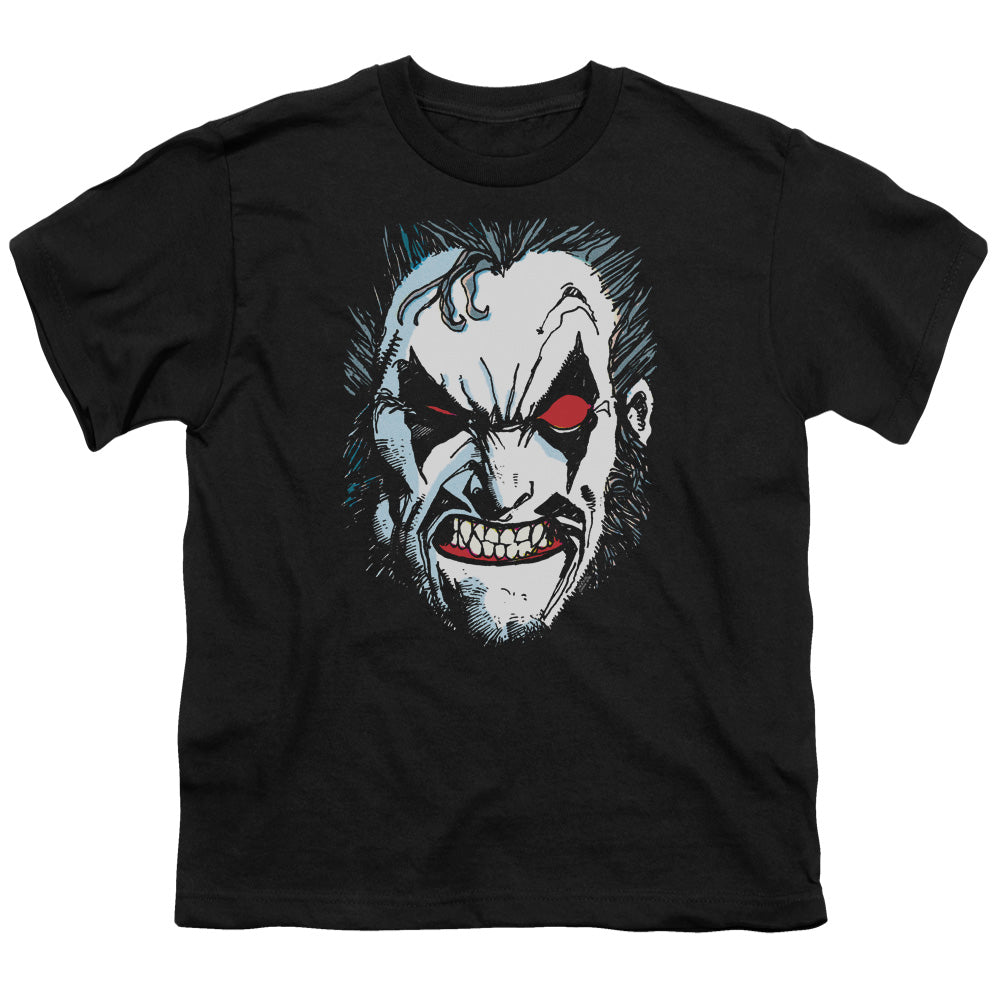 Justice League in Lo Face Kids Youth T Shirt Black