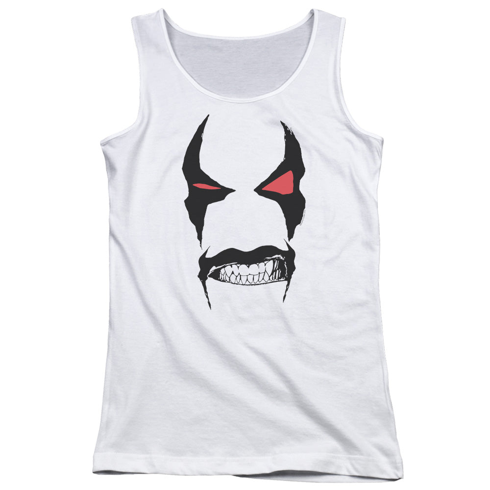 Justice League Lobo Face Womens Tank Top Shirt White