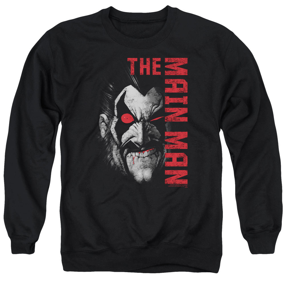 Justice League Main Man Mens Crewneck Sweatshirt Black