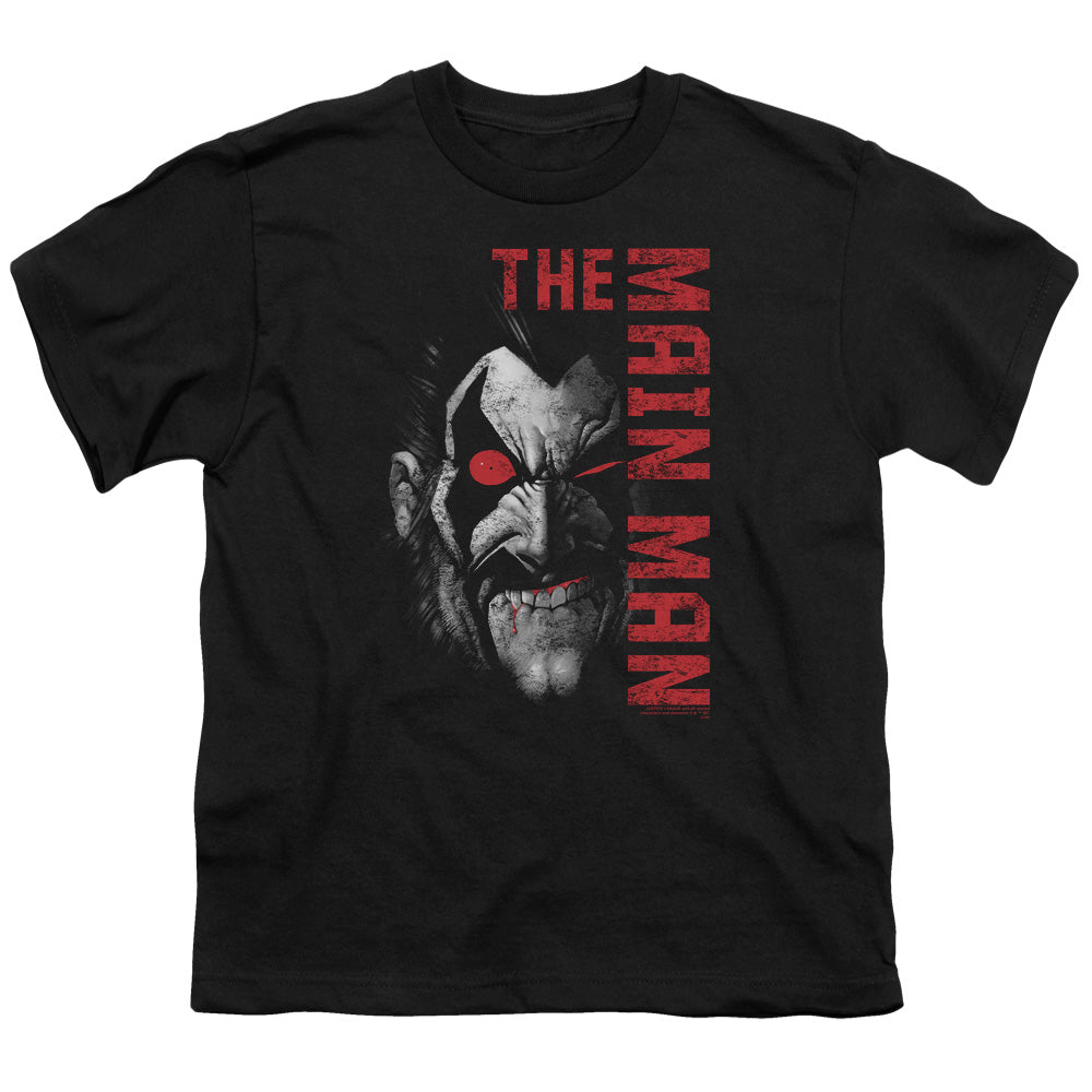 Justice League Main Man Kids Youth T Shirt Black