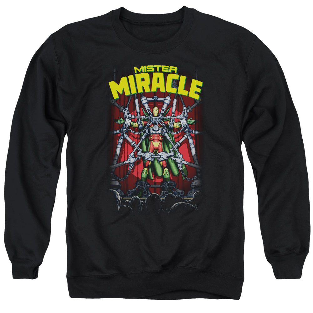 Justice League Mister Miracle Mens Crewneck Sweatshirt Black