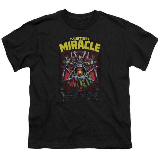 Justice League Mister Miracle Kids Youth T Shirt Black