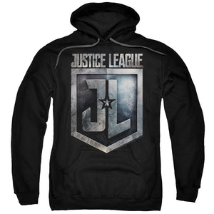 Justice League Movie Shield Logo Mens Hoodie Black