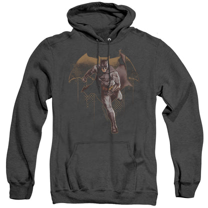 Justice League Movie Caped Crusader Heather Mens Hoodie Black