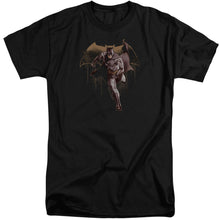 Load image into Gallery viewer, Justice League Movie Caped Crusader Mens Tall T Shirt Black