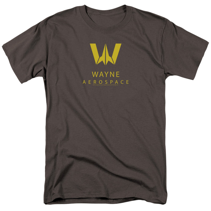 Justice League Movie Wayne Aerospace Mens T Shirt Charcoal