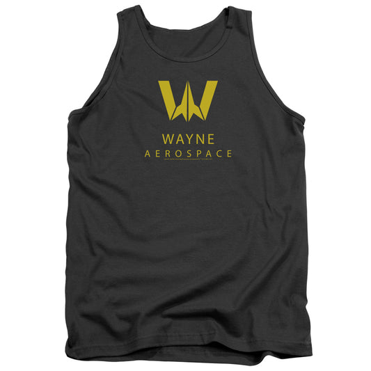 Justice League Movie Wayne Aerospace Mens Tank Top Shirt Charcoal