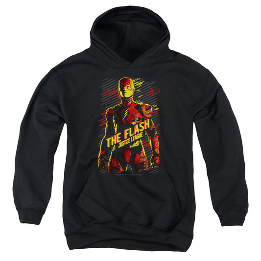 Justice League Movie the Flash Kids Youth Hoodie Black