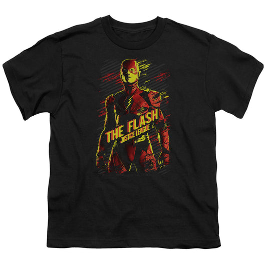 Justice League Movie the Flash Kids Youth T Shirt Black