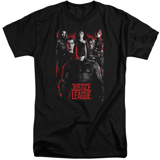 Justice League Movie the League Mens Tall T Shirt Black