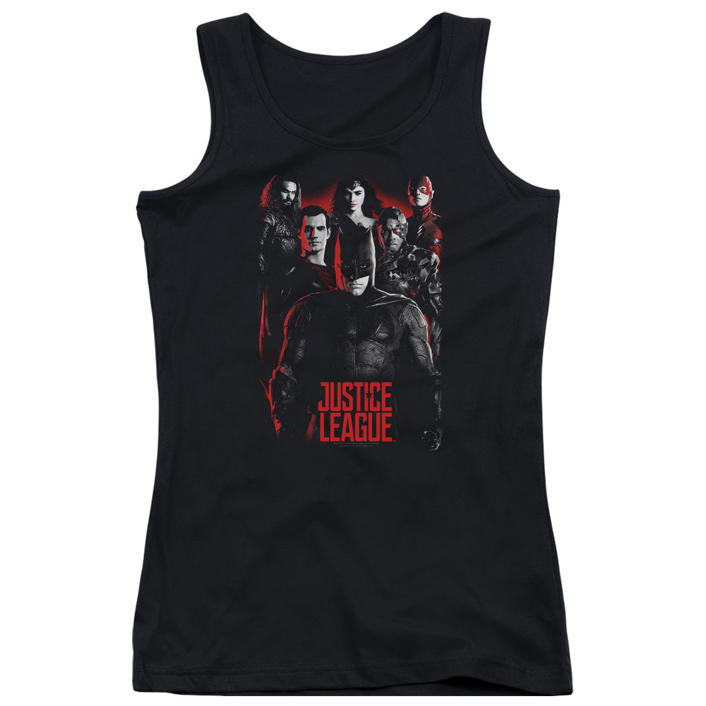 Justice League Movie the League Womens Tank Top Shirt Black