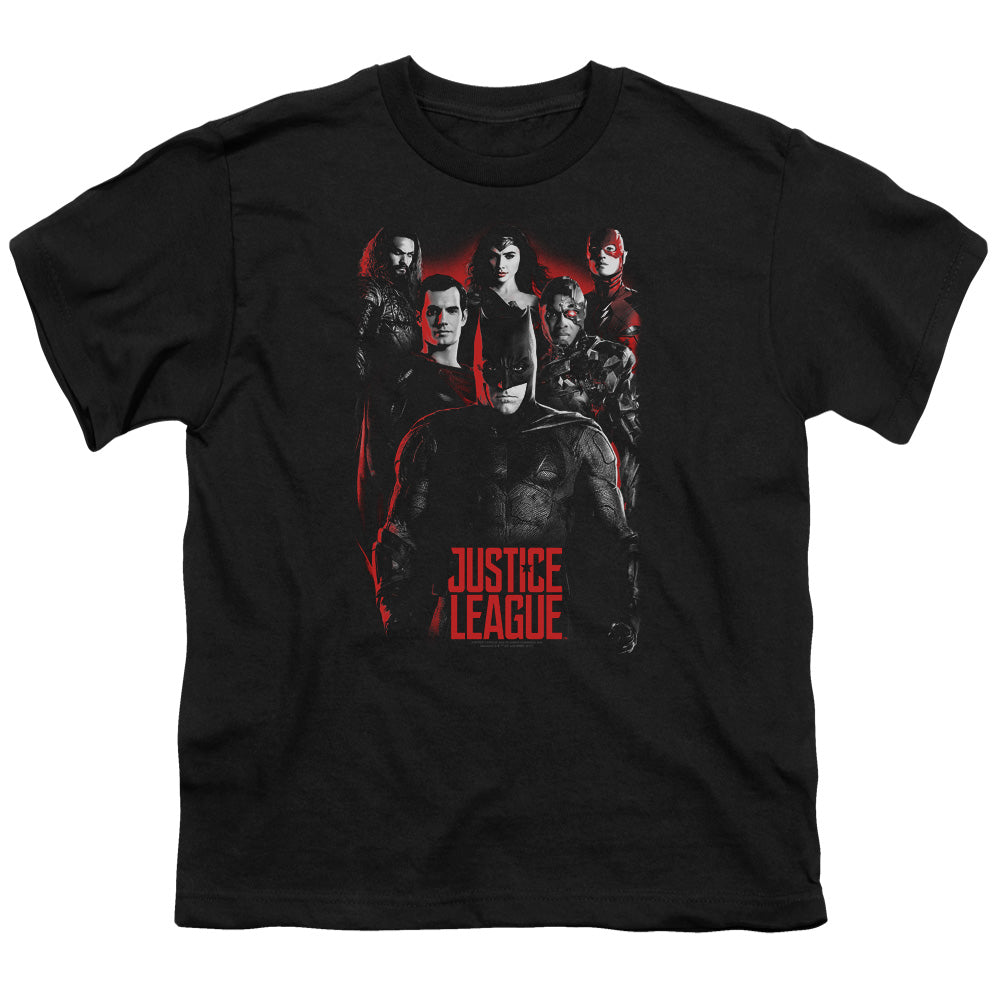Justice League Movie the League Kids Youth T Shirt Black