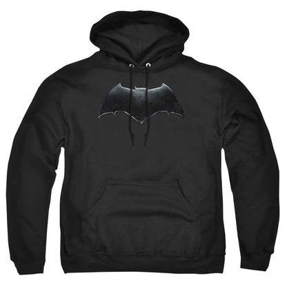 Justice League Movie Batman Logo Mens Hoodie Black Officially Licensed