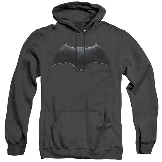 Justice League Movie Batman Logo Heather Mens Hoodie Black