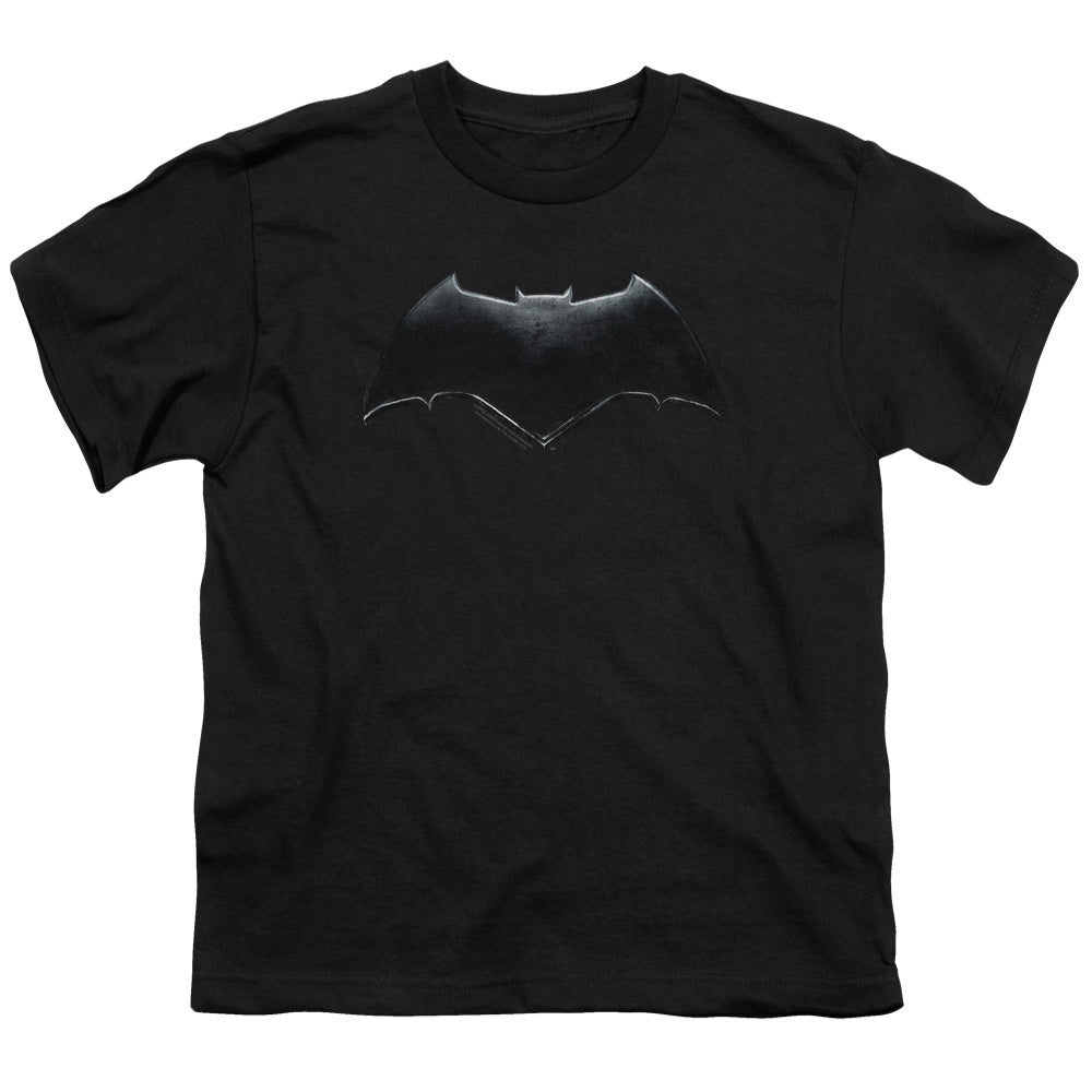 Justice League Movie Batman Logo Kids Youth T Shirt Black