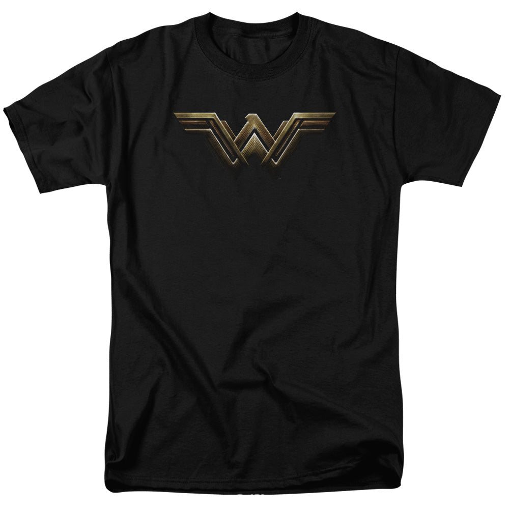 Justice League Movie Wonder Woman Logo Mens T Shirt Black