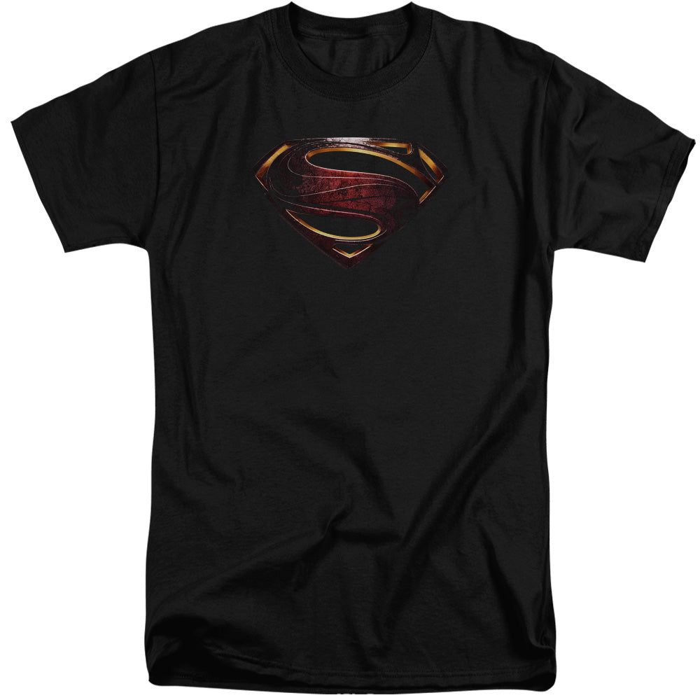 Justice League Movie Superman Logo Mens Tall T Shirt Black