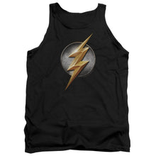 Load image into Gallery viewer, Justice League Movie Flash Logo Mens Tank Top Shirt Black