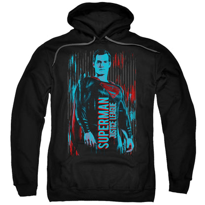 Justice League Movie Superman Mens Hoodie Black