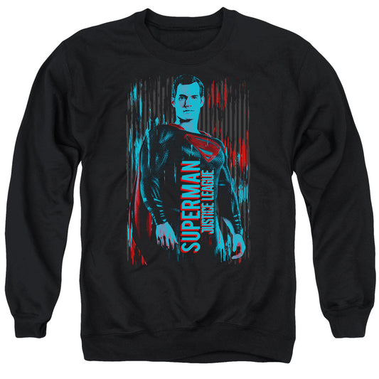 Justice League Movie Superman Mens Crewneck Sweatshirt Black