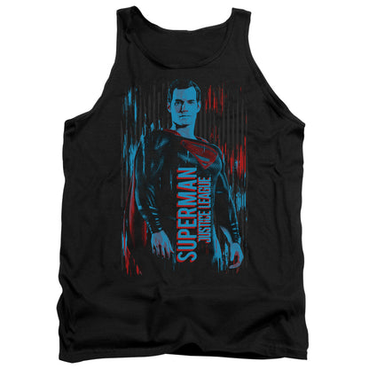 Justice League Movie Superman Mens Tank Top Shirt Black