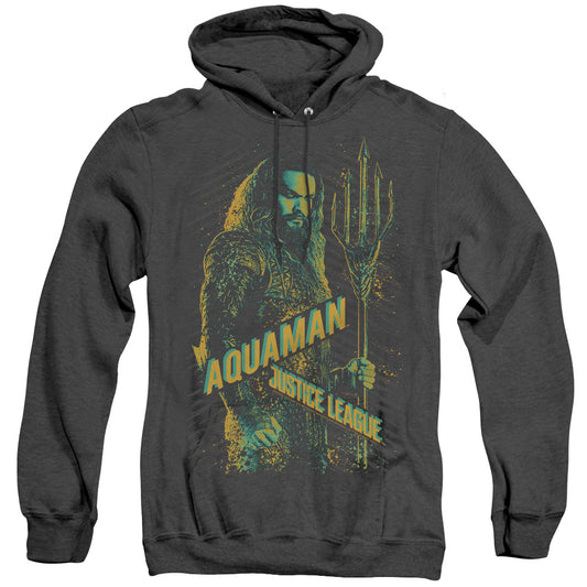 Justice League Movie Aquaman Heather Mens Hoodie Black