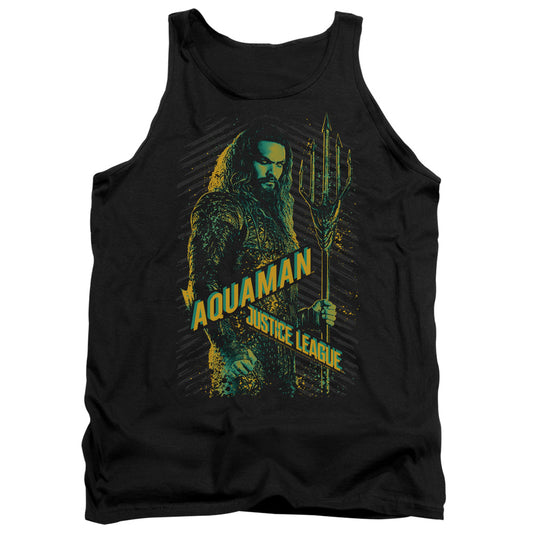 Justice League Movie Aquaman Mens Tank Top Shirt Black