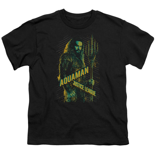 Justice League Movie Aquaman Kids Youth T Shirt Black