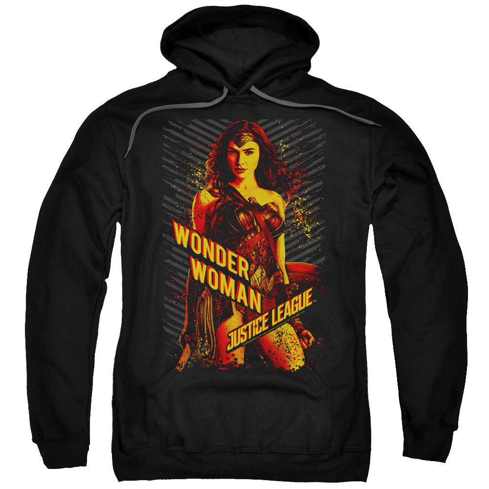 Justice League Movie Wonder Woman Mens Hoodie Black