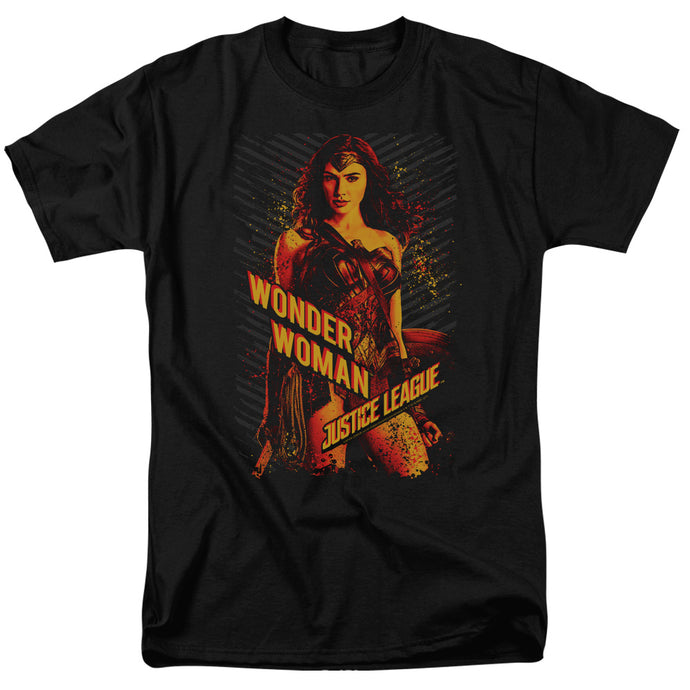 Justice League Movie Wonder Woman Mens T Shirt Black