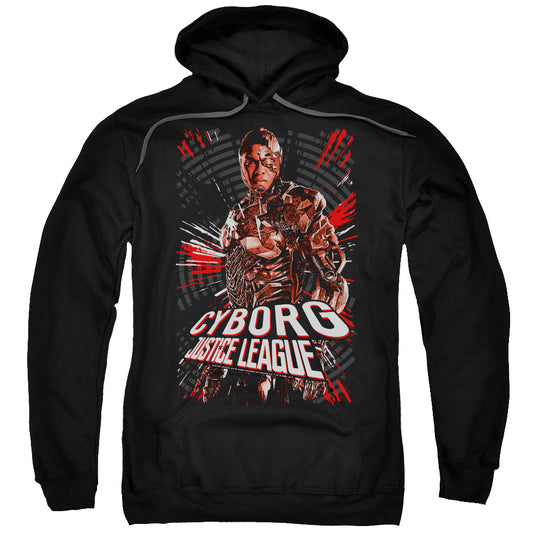 Justice League Movie Cyborg Mens Hoodie Black