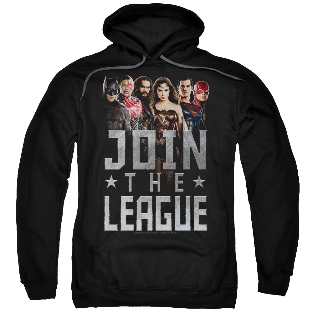 Justice League Movie Join the League Mens Hoodie Black